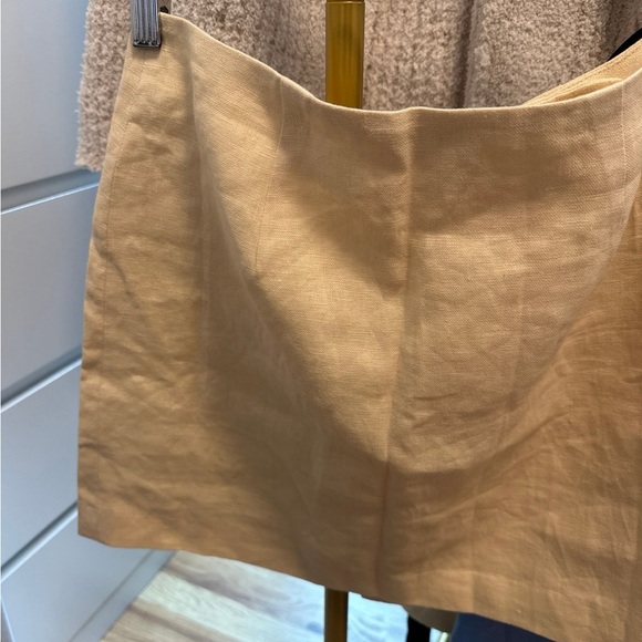 Anine Bing Linen yellow skirt size small -NWT retail $200 - Picture 9 of 11